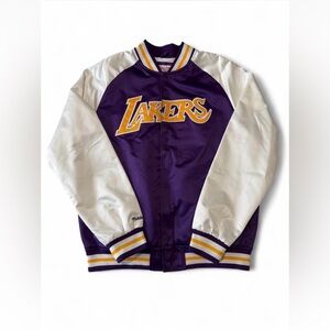 Men’s Mitchell & Ness Los Angeles Lakers Bomber Jacket